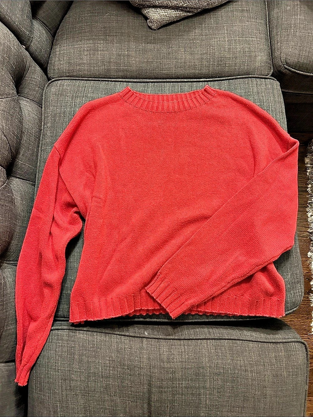Pomander Crewneck Sweater in Red